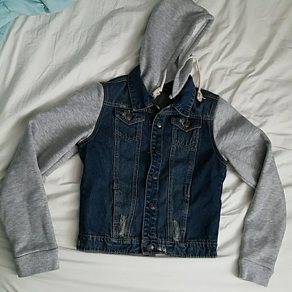 New jean sweater jacket